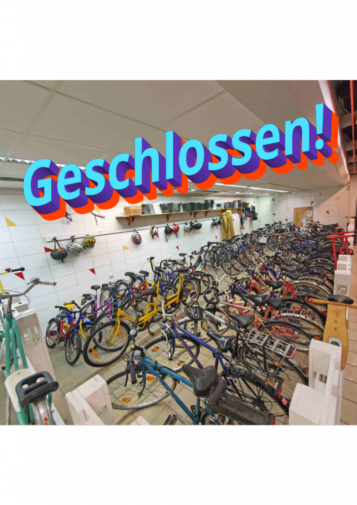Vom 22. September bis 7. Oktober 2025 ist unsere Fahrrad-Werkstatt urlaubsbedingt geschlossen.